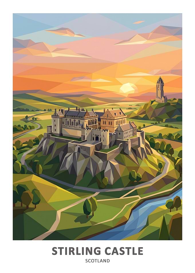 Stirling Castle Geometric Landscape