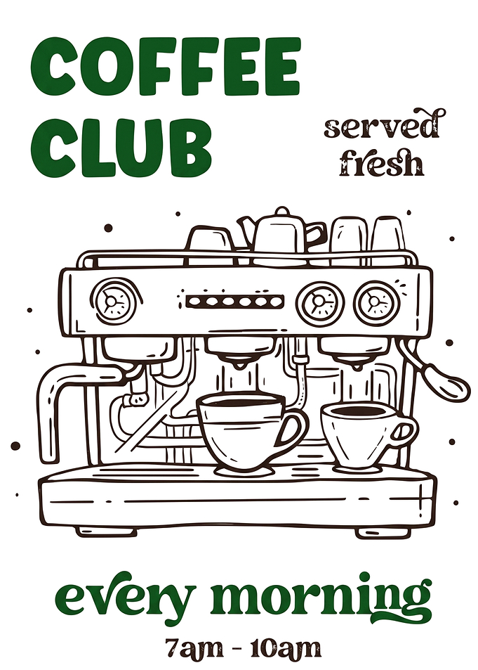 Coffee Club Poster