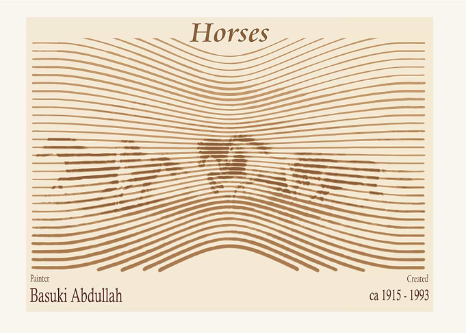 Horses by Basuki Abdullah