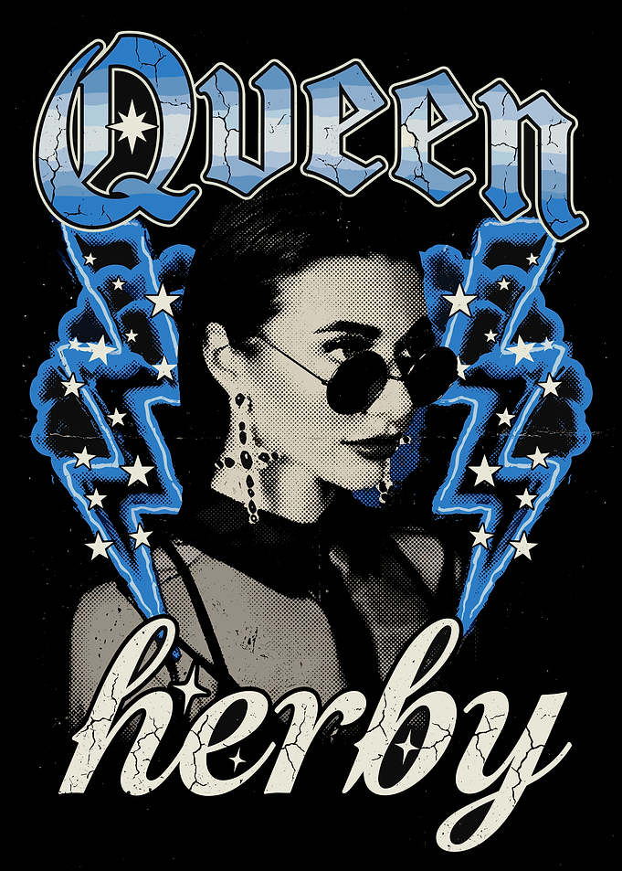 Qveen Herby Lightning Bolt Portrait