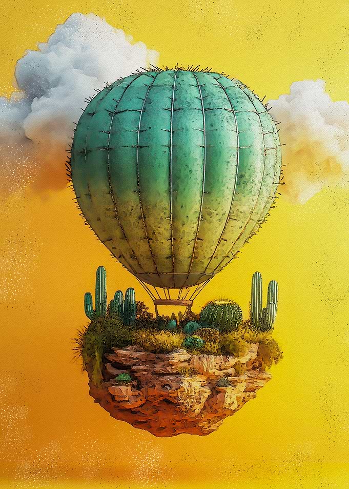 Floating Island Hot Air Balloon