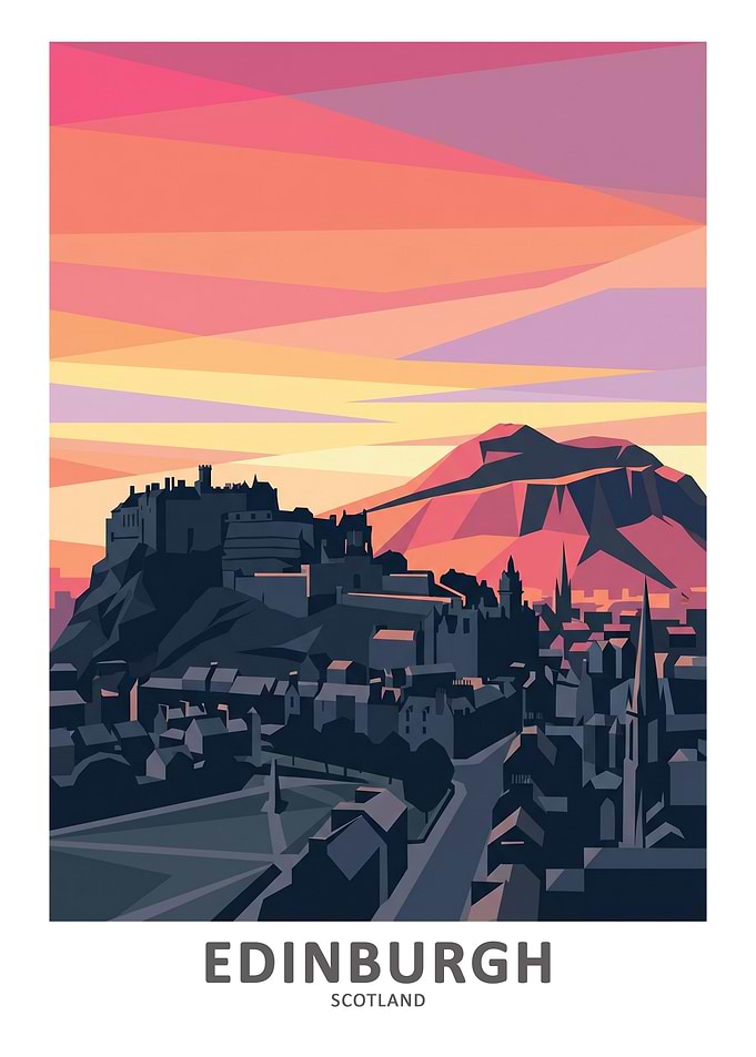 Edinburgh Castle at Sunset