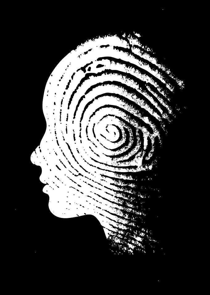 Fingerprint Profile Silhouette
