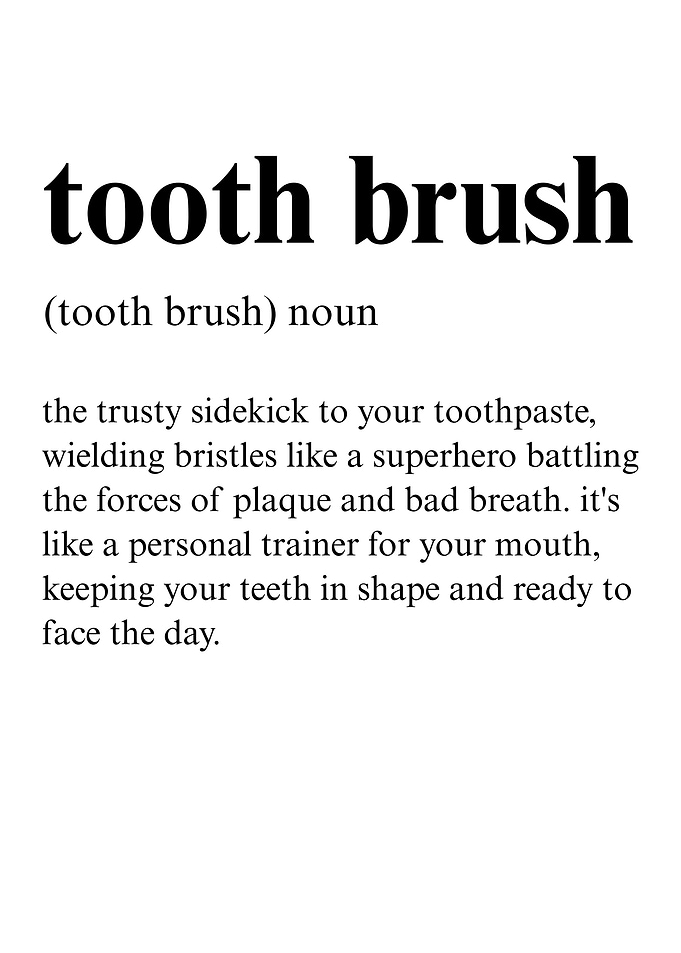Tooth Brush Dentist Office Hygienist Definition