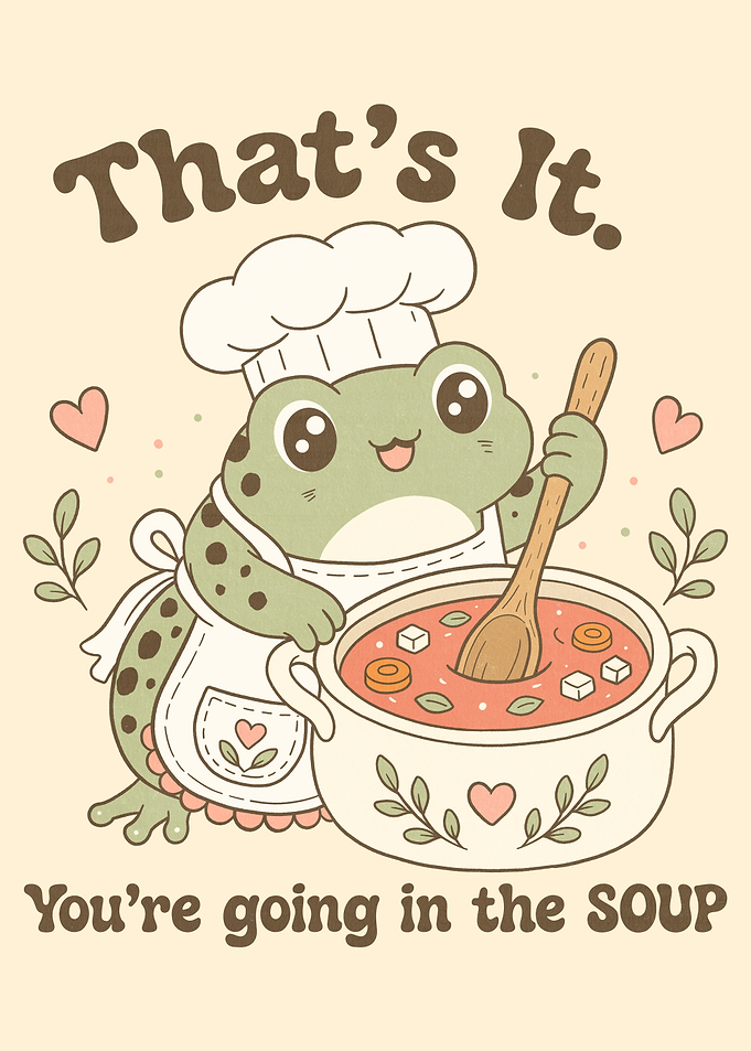 Frog Chef in Soup