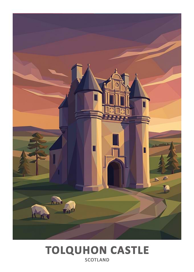 Tolquhon Castle Scotland Art