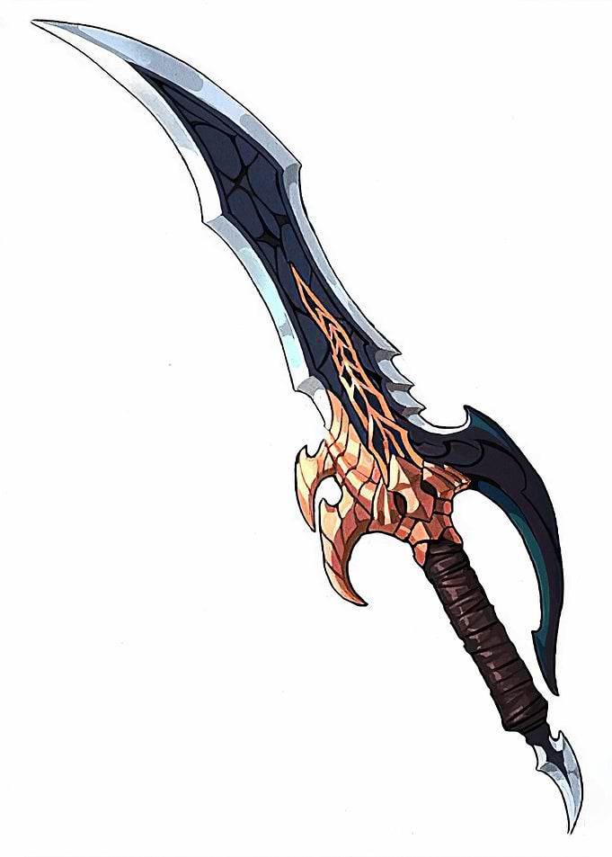 Fantasy Sword with Ornate Hilt