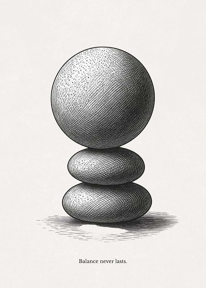 Zen Stones and Quote