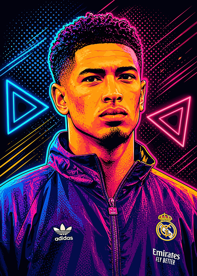Jude Bellingham Pop Art Portrait