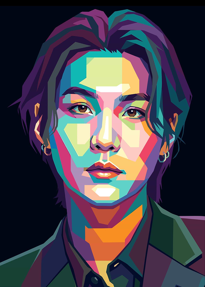 Suga Pop Art Portrait