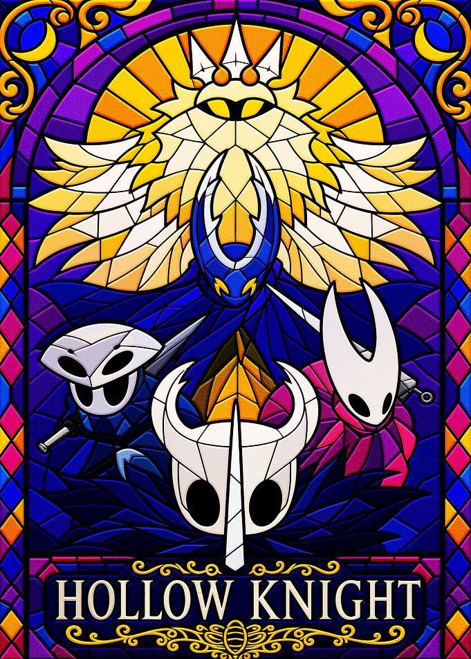 Hollow Knight Stained Glass Art