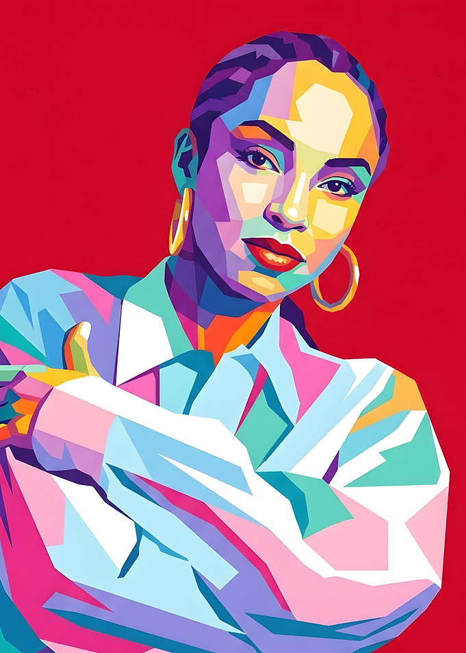 Sade Pop Art Portrait