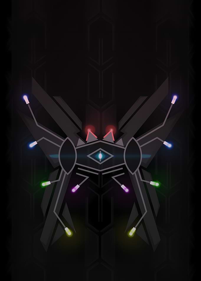 Futuristic Cybernetic Butterfly