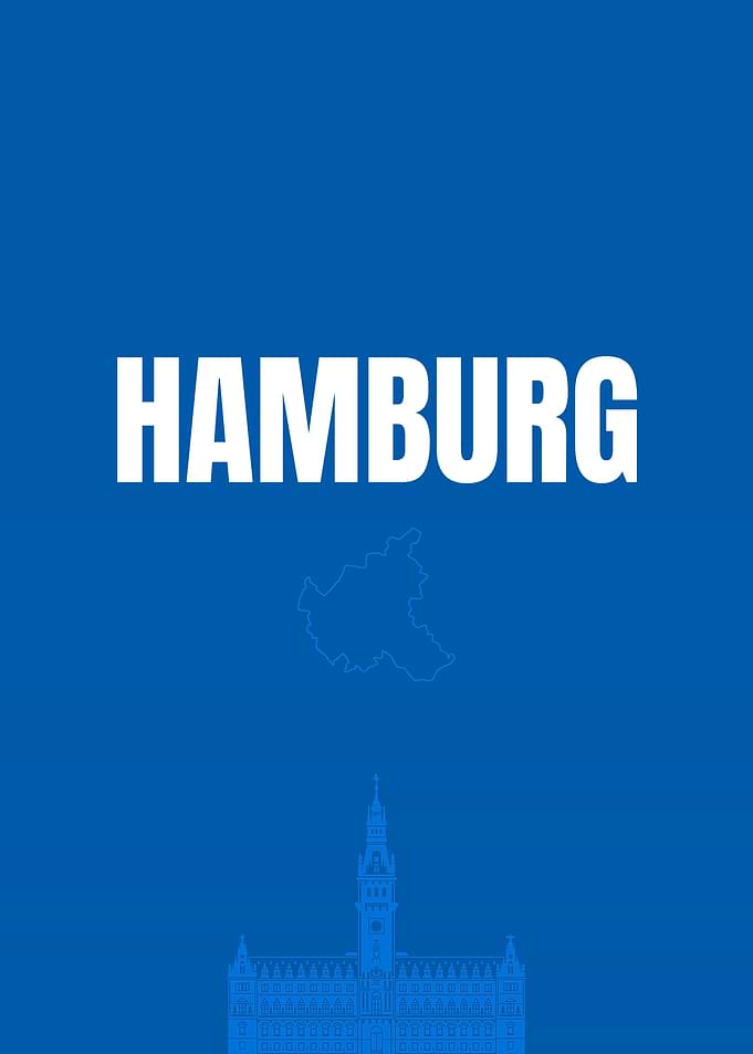Hamburg Cityscape Minimalist Design