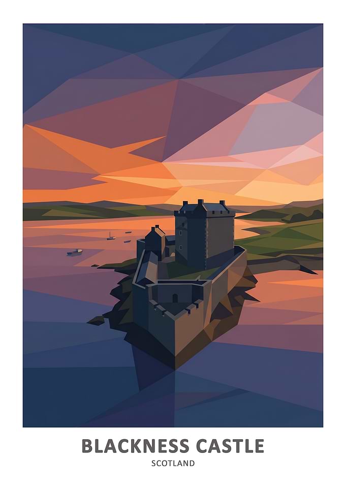 Blackness Castle at Sunset