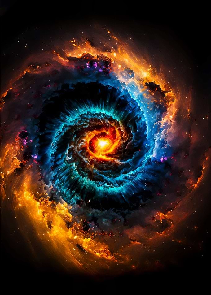 Swirling Cosmic Nebula