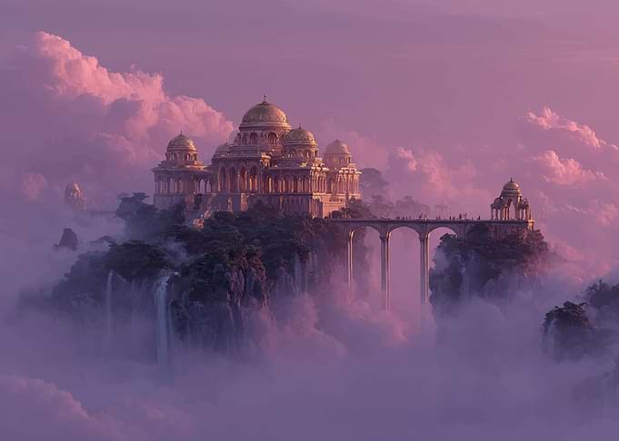 Fantasy Palace in the Clouds