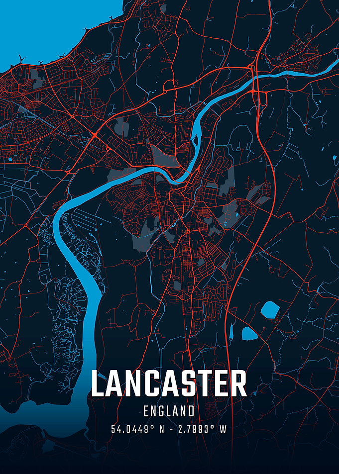 Lancaster England City Map