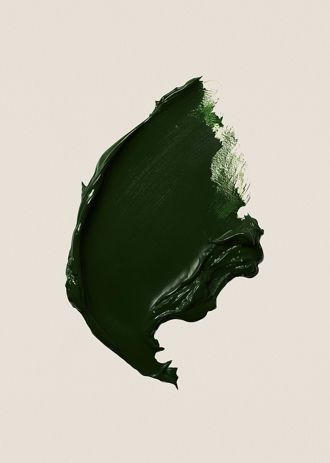 Dark Green Paint Swirl