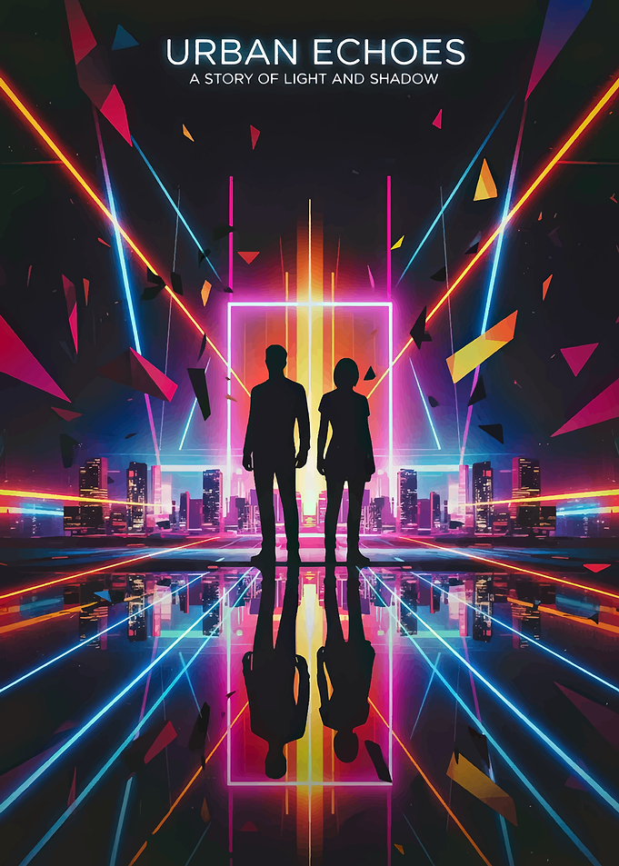 Urban Echoes Sci-Fi Poster