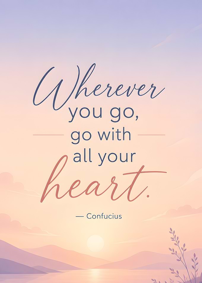 Confucius quote about heart