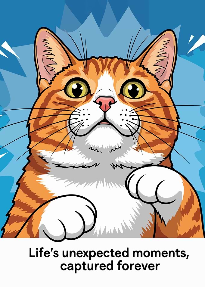 Orange Tabby Cat with Wide Eyes