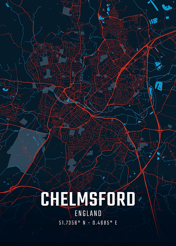 Chelmsford England City Map