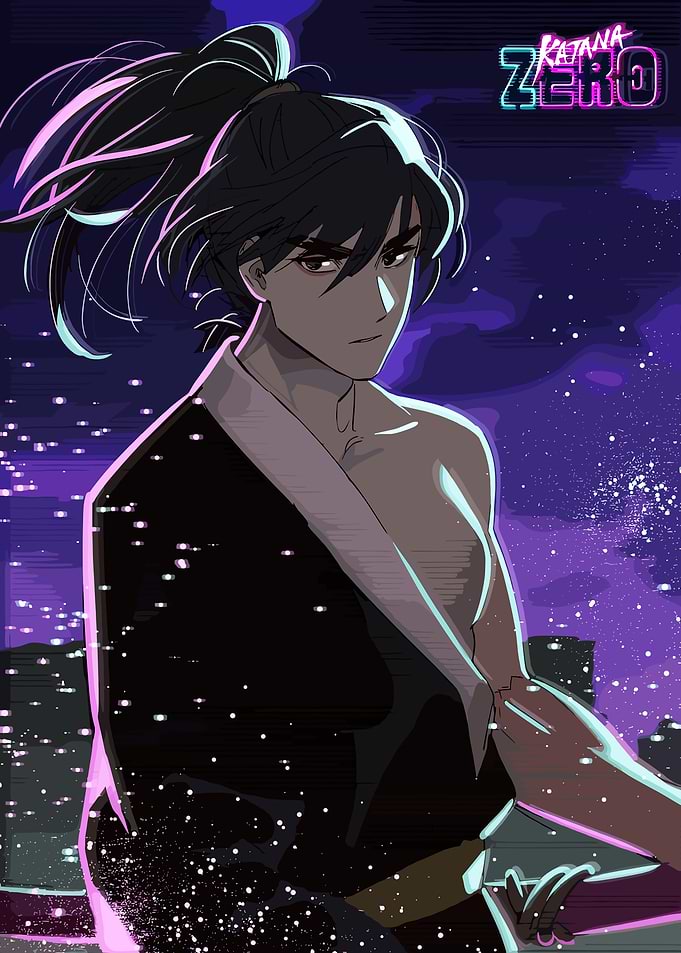 Katana Zero Anime Style Character