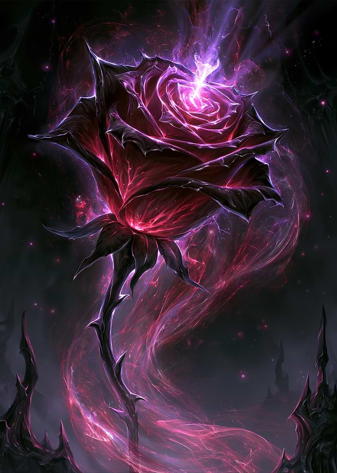 Dark Rose with Cosmic Energy