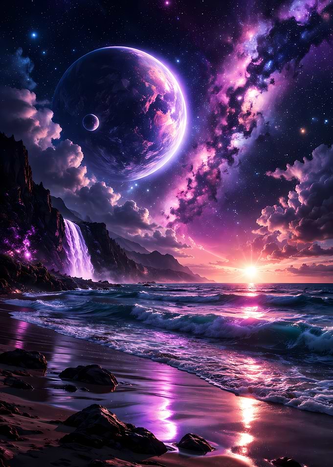 Alien Beach Sunset