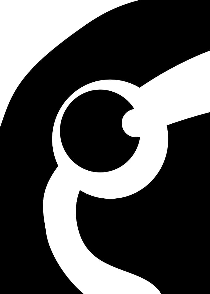 Abstract Black and White Swirl