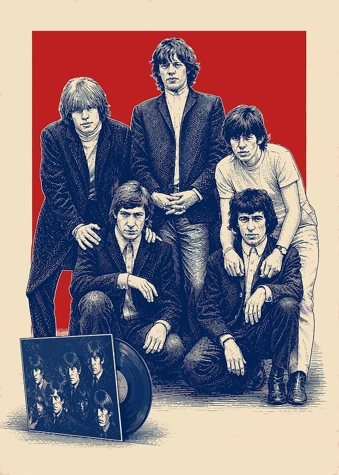 The Rolling Stones Vintage Poster