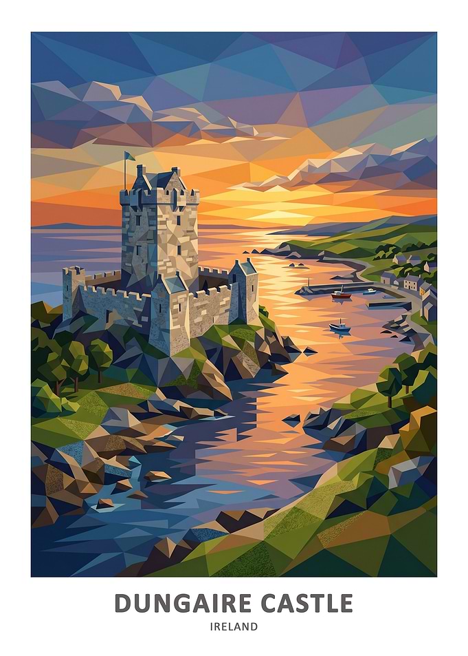 Dunguaire Castle Ireland Sunset