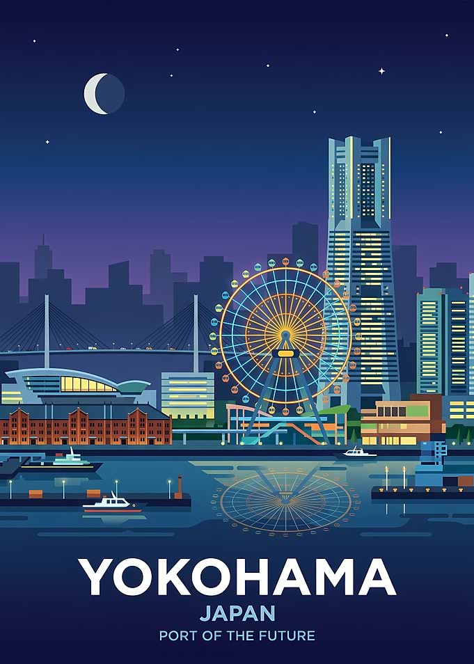 Yokohama Cityscape at Night