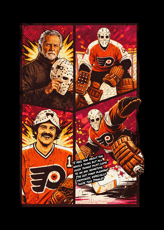 Hockey Legends Comic Panel