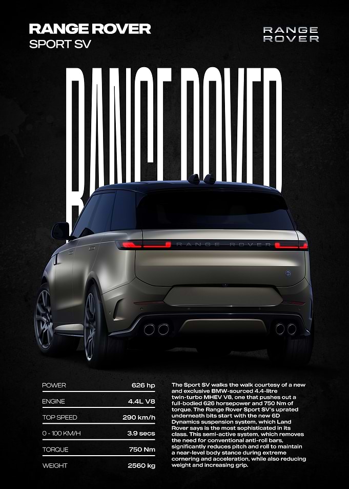 Range Rover Sport SV rear view