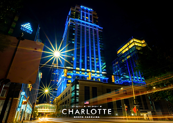 Charlotte Cityscape at Night