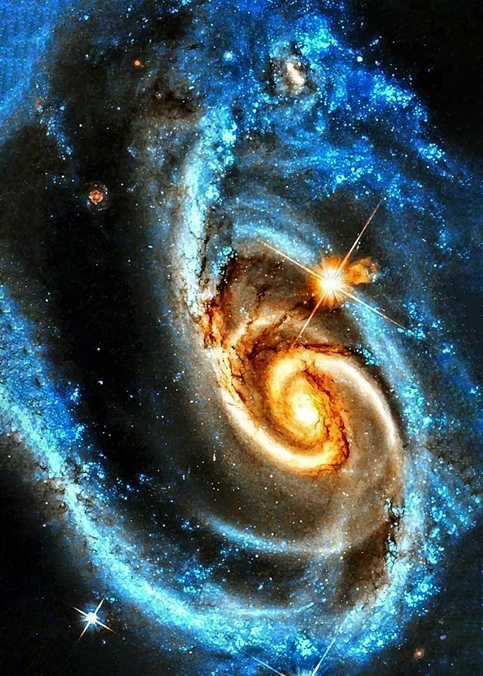 Vibrant Spiral Galaxy