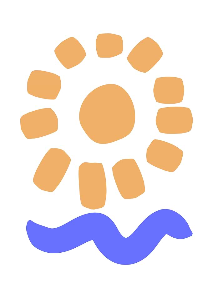 Sun and Waves Icon