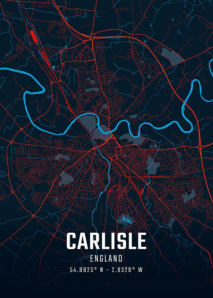 Carlisle England City Map