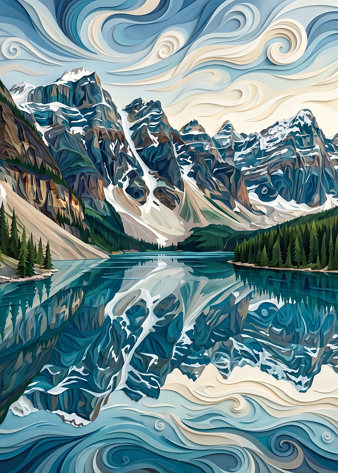 Mountain Lake Reflection