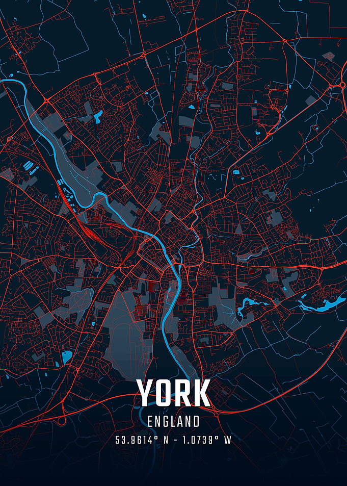 York England City Map