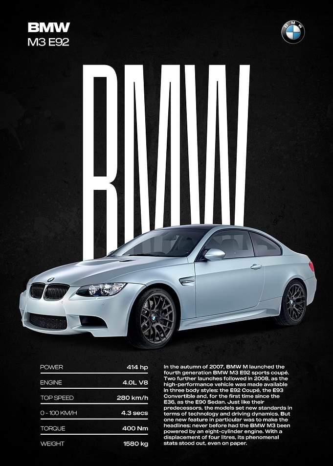 BMW M3 E92 Sports Car