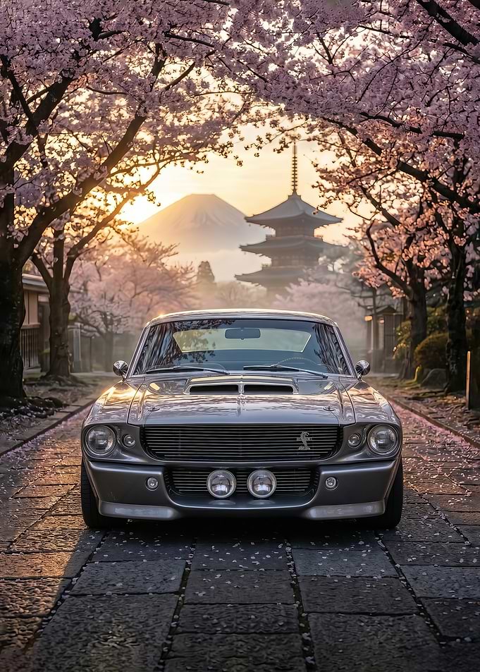 Classic muscle gt Car in Japan