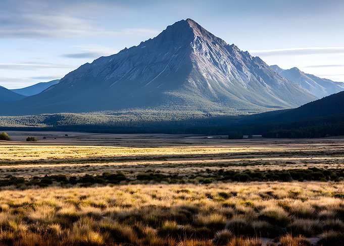 Majestic Mountain Landscape at Sunrise
