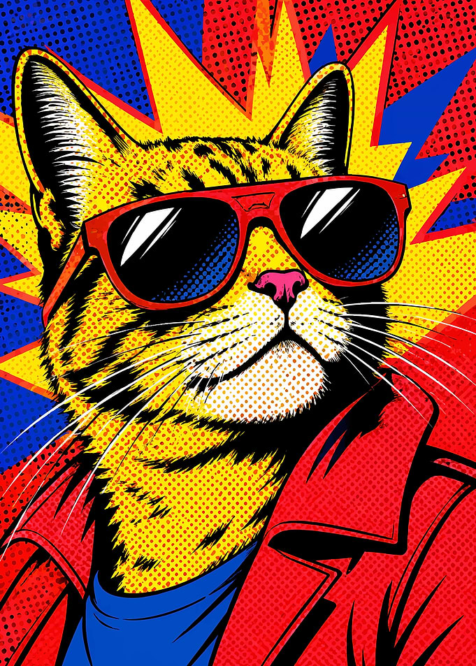 Cool Cat in Sunglasses