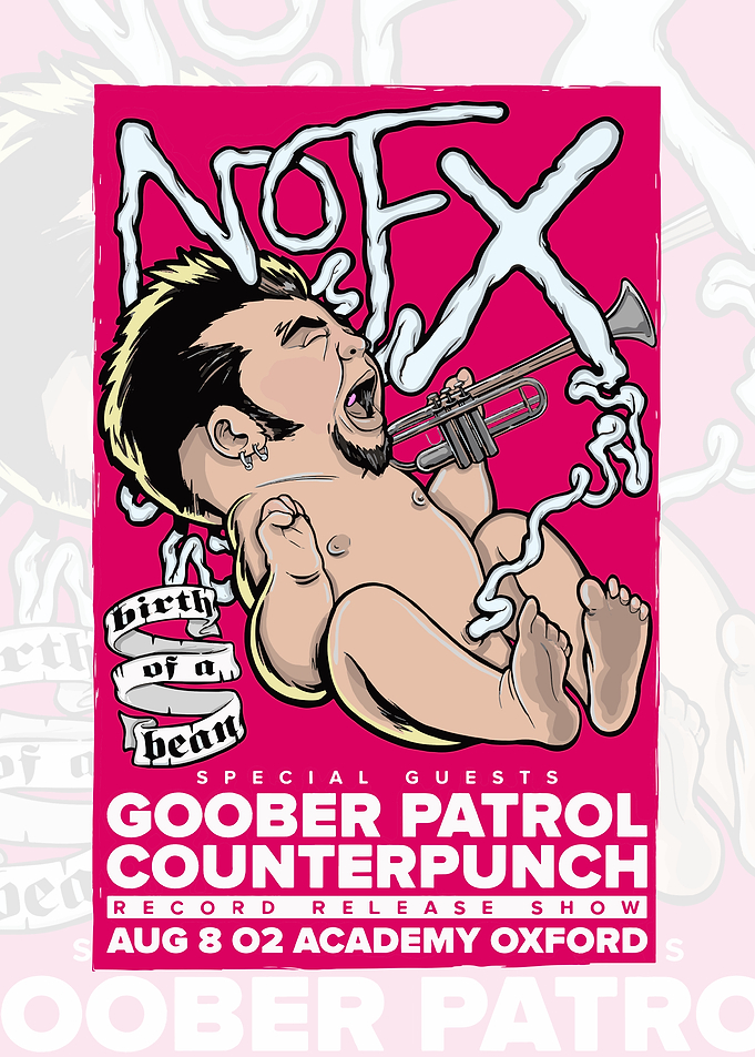 NOFX Baby with Trumpet Poster