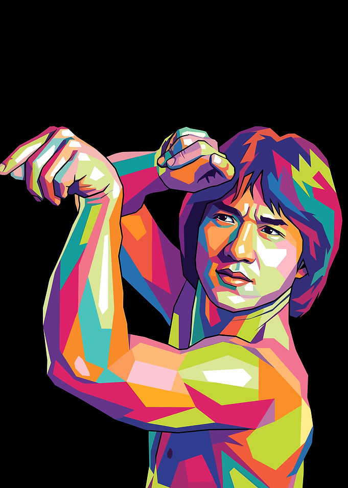 Jackie Chan Pop Art Portrait