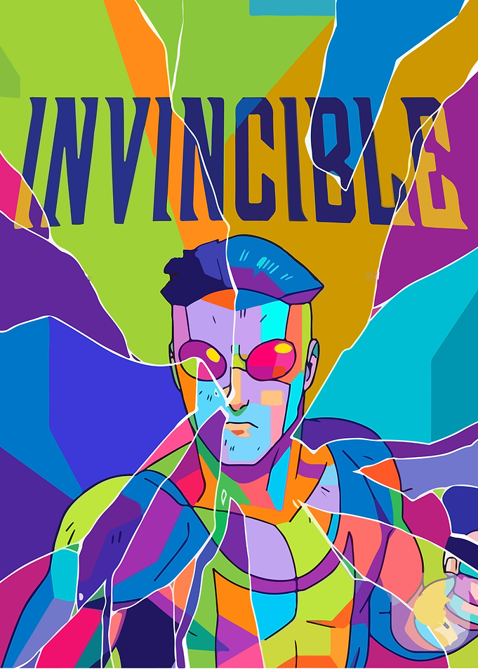 Invincible Pop Art style Poster