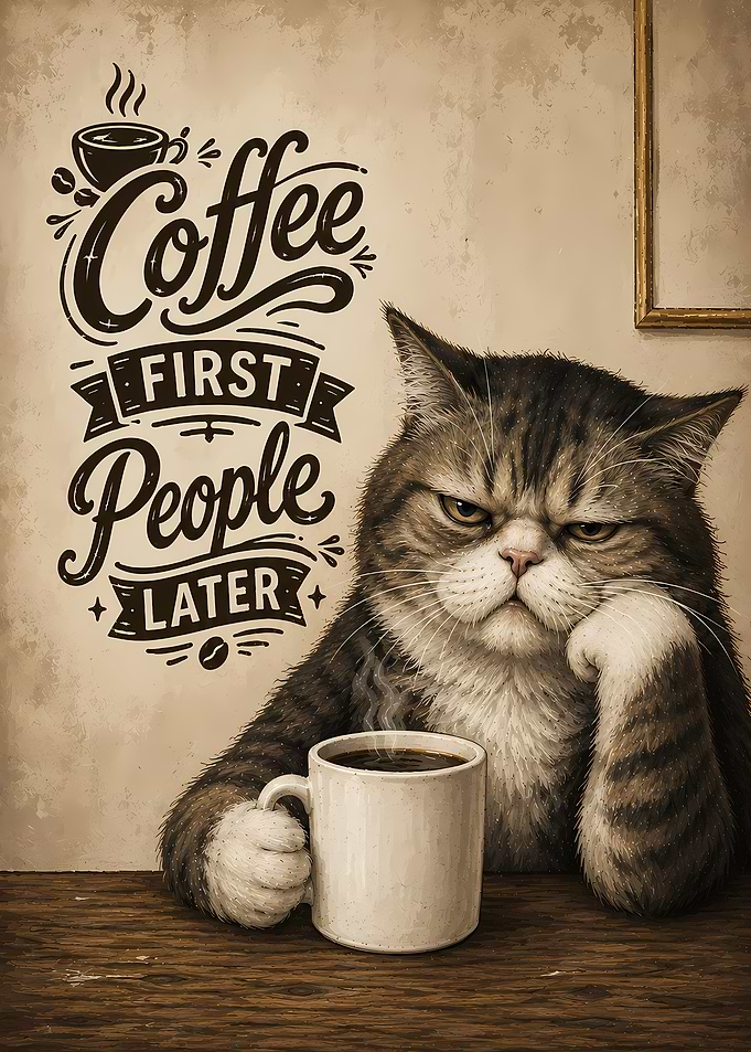 Coffee First People Later